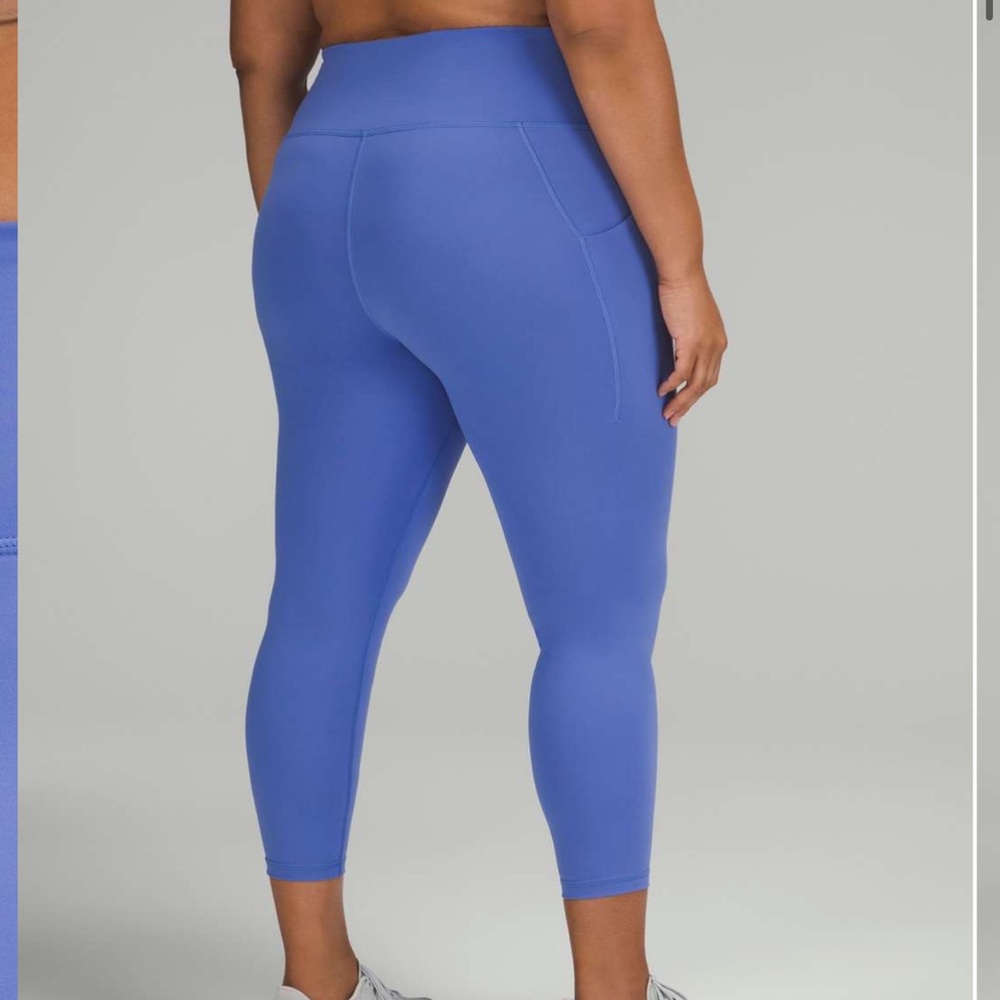 Lululemon Wunder Train High-Rise Tight with Pockets 25" Wild Indigo 16